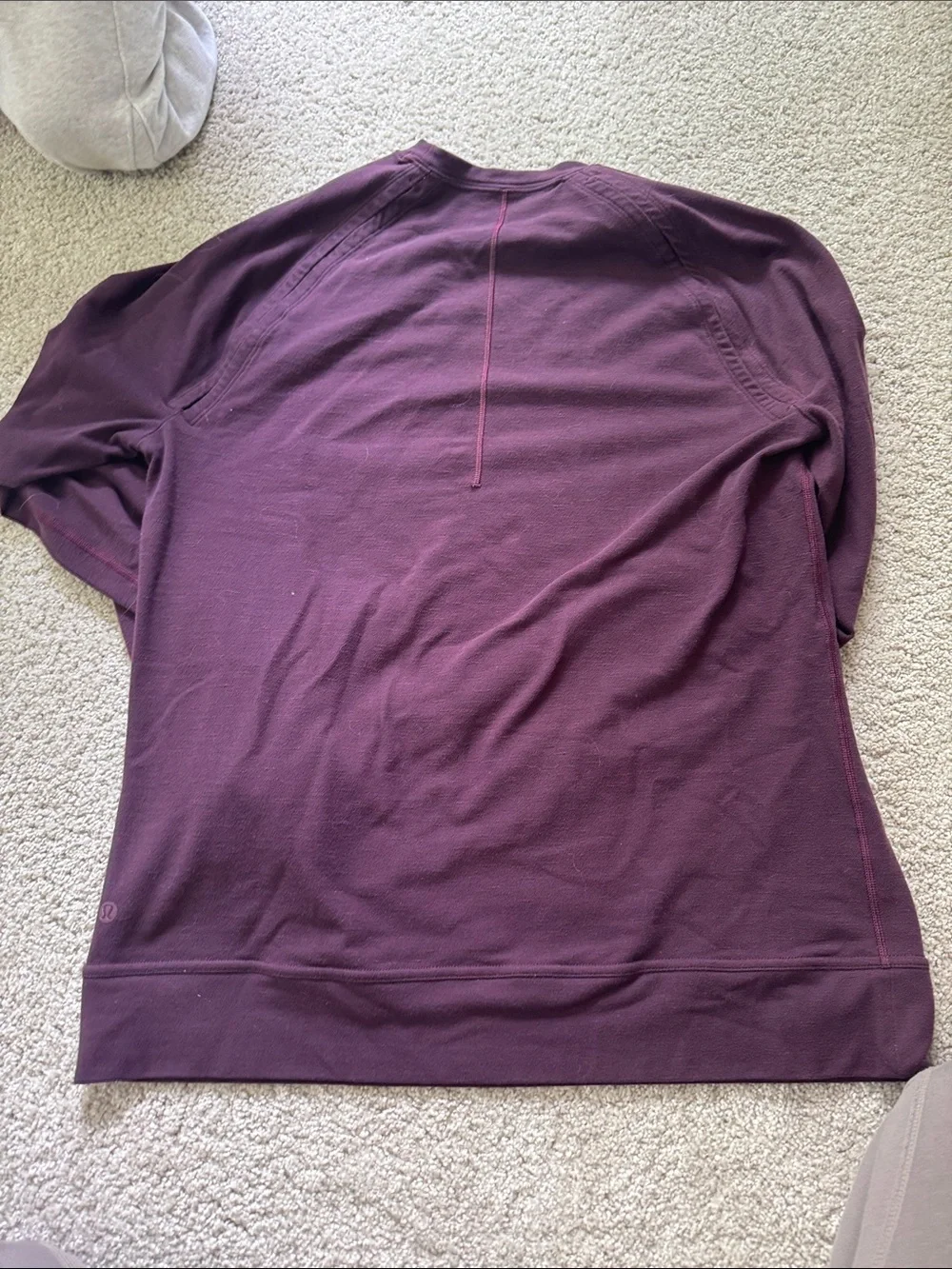 LULULEMON Maroon Long Sleeve Thermal Top L